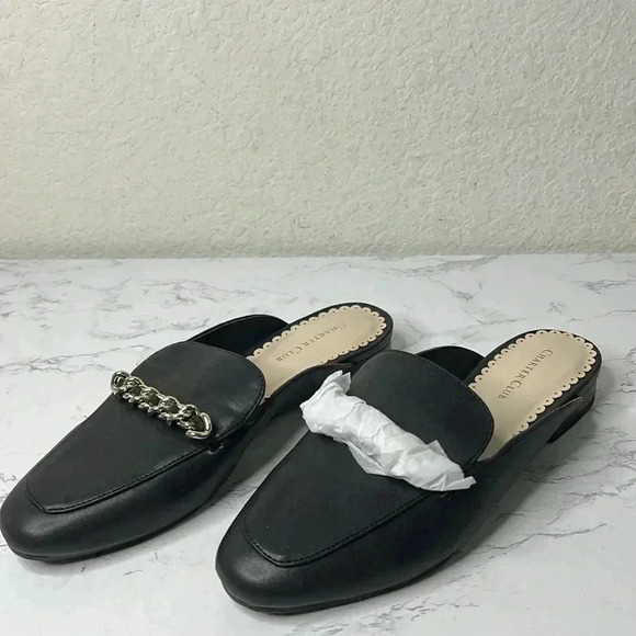 CHARTER CLUB Kari Womens Faux Suede Chain Mules Size 7M - Picture 7 of 9